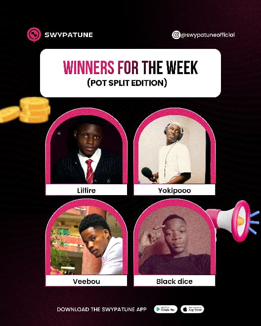 Swypatune Contestant Winners For Week 3
