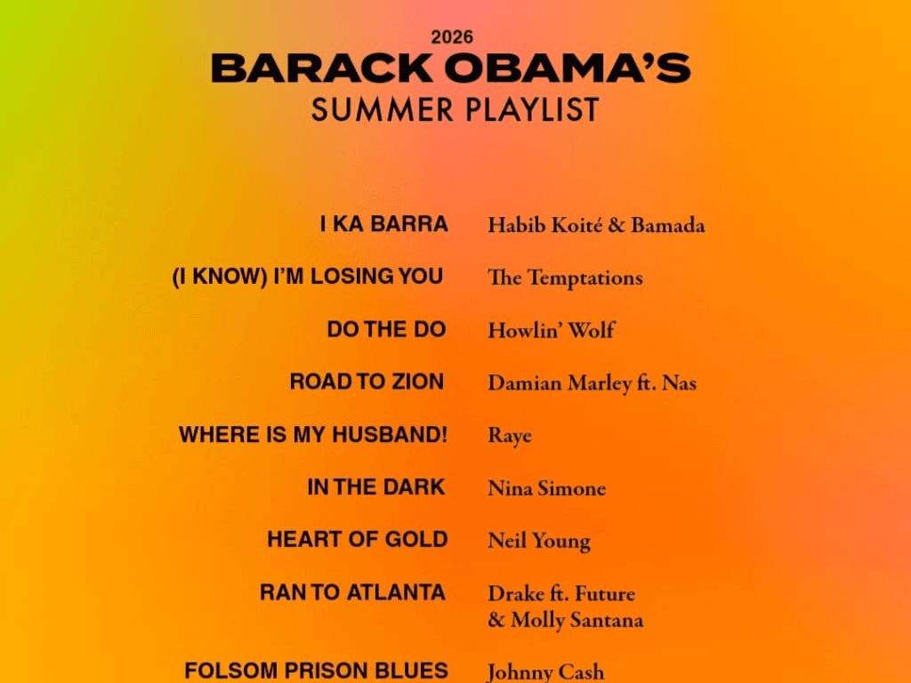 Barack Obama Shares His 2026 Summer Playlist — image 2