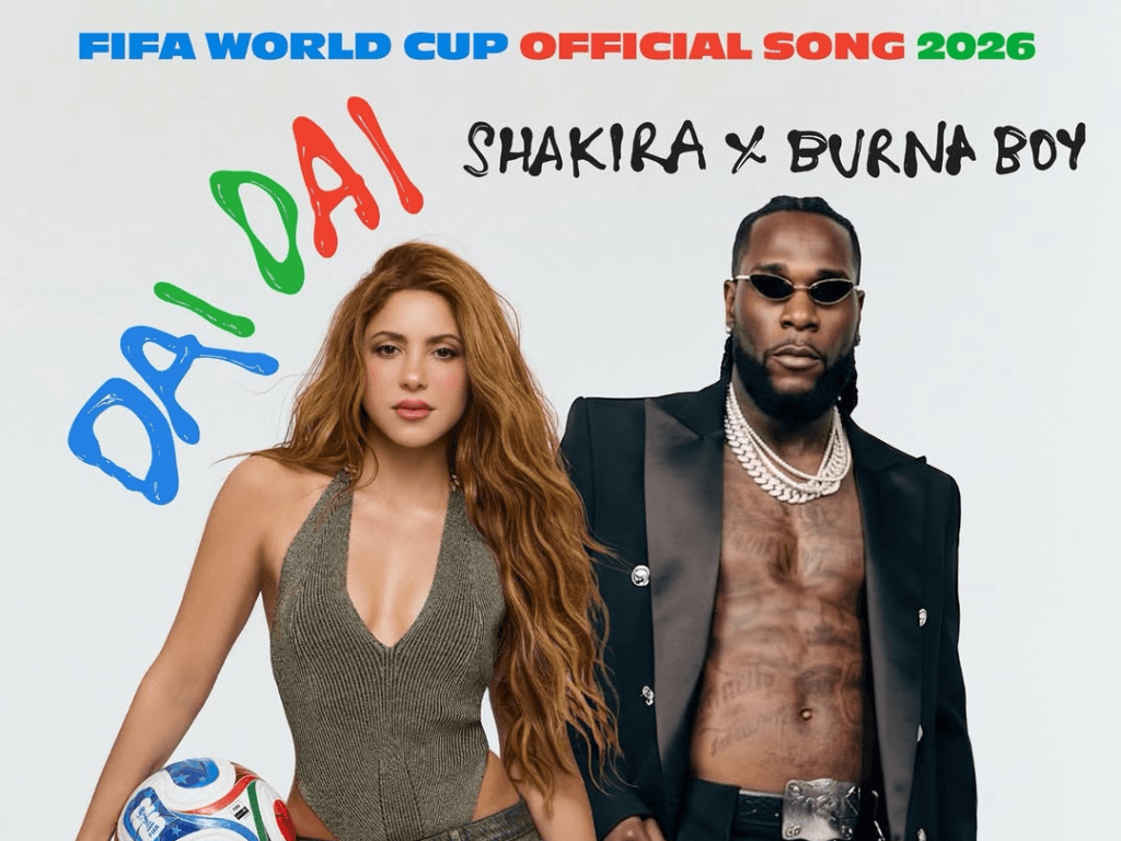 Burna Boy and Shakira Set to Perform FIFA World Cup Anthem at Opening Ceremony